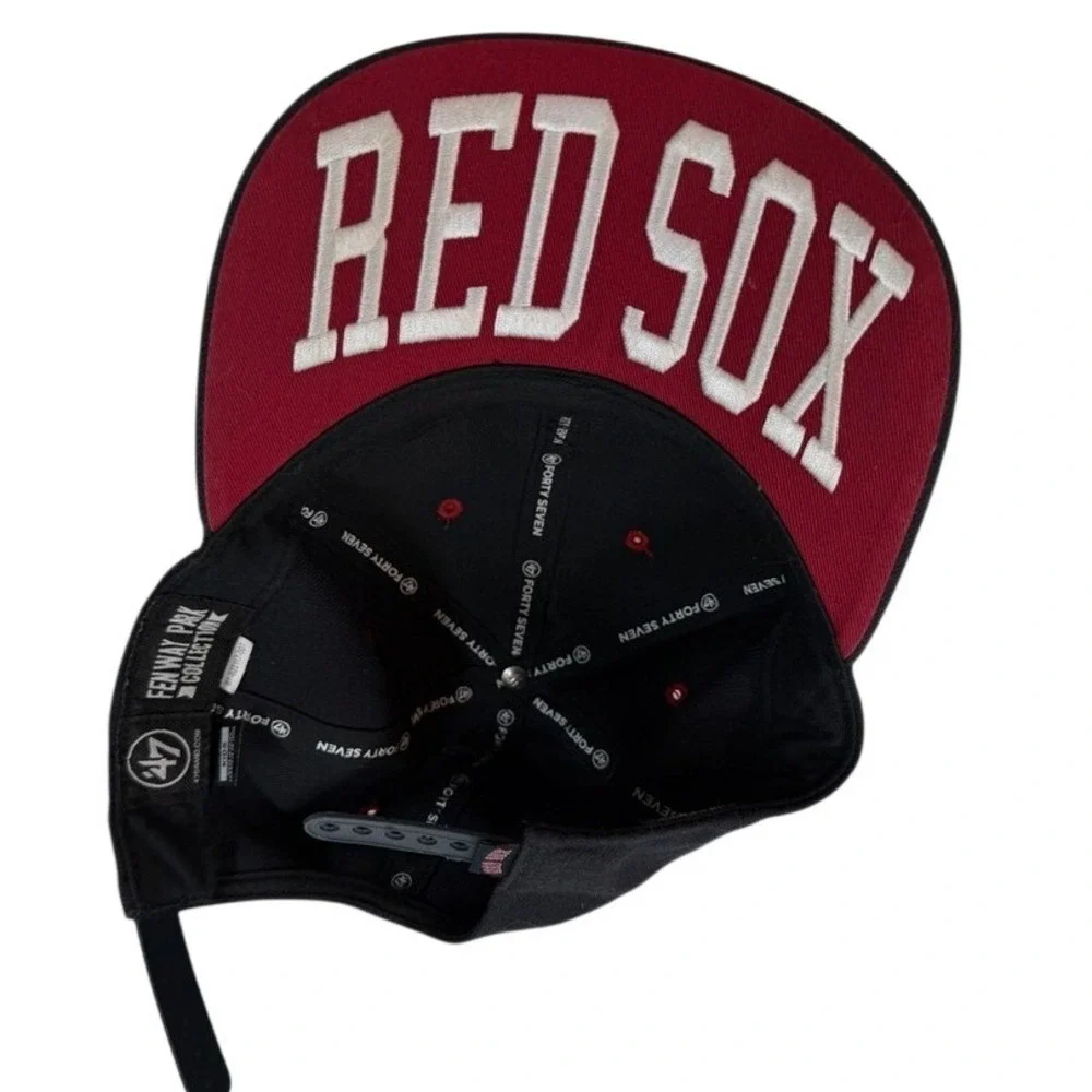 Boston Red Sox Kids Hat 47‎ Brand Kids Snapback Black Red Fenway Park Collection